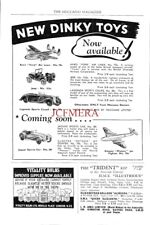 1950s DINKY Toys ADVERT Gloster Meteor Jet Jaguar carro esportivo etc anúncio impresso 701/24, usado comprar usado  Enviando para Brazil