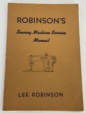 Manual de servicio de reparación de máquina de coser Robinson's segunda mano  Embacar hacia Argentina