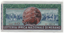 Biglietto lotteria ippica usato  Bologna