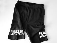 Bermuda de ciclismo estilo vintage Peugeot Michelin - lã merino, almofada de couro tamanho P comprar usado  Enviando para Brazil