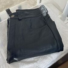Real leather black for sale  LONDON