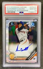 2019 Bowman Chrome ALEXANDER CANARIO Cubs Prospect 1ª Joia Automática Estado Perfeito PSA 10 comprar usado  Enviando para Brazil