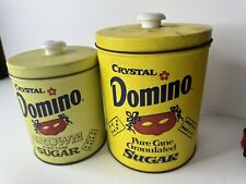 Conjunto de 2 latas de açúcar cristal dominó cozinha decoração para casa vintage comprar usado  Enviando para Brazil