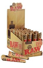 Raw® Classic KING Size pré-rolado CONES 96x cones papel rolante 32x pacotes *EUA* comprar usado  Enviando para Brazil
