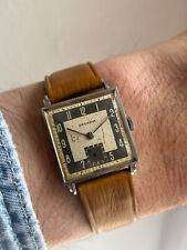 Vintage Arcadia Tank Watch Rectangular Art Deco Steel ca. 26x33mm Wristwatch comprar usado  Enviando para Brazil