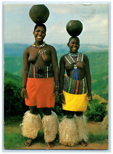 Used, 1981 Zulu Maidens Balancing Clay Pots in Head Natal South Africa Postcard for sale  Shipping to South Africa