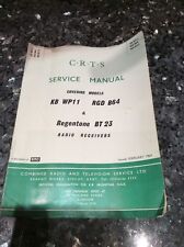 Crts service manual for sale  PRESTON