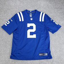 Camiseta Carson Wentz Indianapolis Colts Nike On Field #2 NFL azul GG comprar usado  Enviando para Brazil