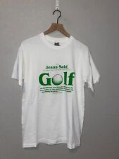 2006 Jesus Said Golf Golf Verde Blanco Mono Camisa de Negocios Años 2000 Y2K M Mediu segunda mano  Embacar hacia Argentina