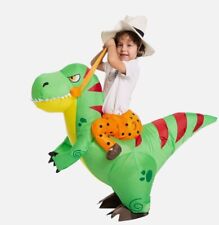 Creaciones Espeluznantes Puff Me Up Inflable Ride A Dinosaur con Bomba, Sombrero Niño, usado segunda mano  Embacar hacia Argentina