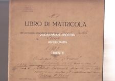 Libro matricola dipendente usato  Trieste