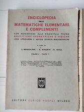 Enciclopedia matematiche eleme usato  Latina