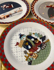 Christmas plates snowman for sale  Shrewsbury