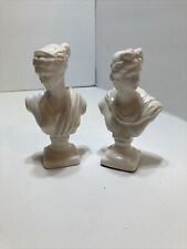 Used, 5” God Apollo & Goddess Artemis Diana Greek Ceramic Busts Sculptures for sale  Shipping to South Africa
