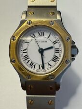 Reloj automático Cartier Santos octágono oro 18k y acero 24 mm para dama  segunda mano  Embacar hacia Argentina