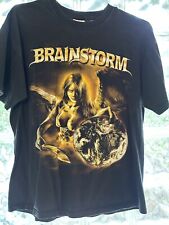 Camiseta Brainstorm tamanho G 2004 Tour Heavy Power Metal Hammerfall Axenstar Falconer comprar usado  Enviando para Brazil