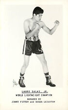 RPPC Lauro Salas Jr. Campeão Mundial de Boxe Leve 1951 Lion Of Monterey 1950's comprar usado  Enviando para Brazil
