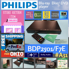 Leitor de DVD Blu-Ray Philips (BDP2501/F7 E) Wi-Fi/DVD upscaling de vídeo com controle remoto comprar usado  Enviando para Brazil