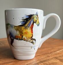 Watercolor horse stoneware for sale  Shipping to Ireland