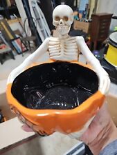 Ceramic skeleton pumpkin for sale  Greenville
