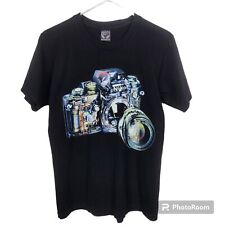 Head T-Screen Nikon 50mm Transparent Camera Short Sleeve Graphic Tee Size M for sale  Shipping to South Africa