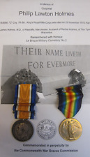 Ww1 medals pair for sale  Shipping to Ireland