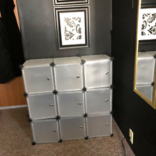 Organizador de armazenamento de cubo SONGMICS, 9 cubos faça você mesmo armário de plástico, livro modular comprar usado  Enviando para Brazil