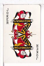Coringa de cartas de baralho único, Livingston "reversível", EUA 1950, plástico comprar usado  Enviando para Brazil