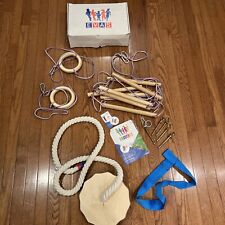 Conjunto de brincadeiras de ginástica infantil EVAS – Kit de ginástica balanço, escada de escalada, anéis internos comprar usado  Enviando para Brazil