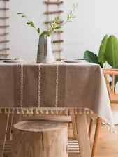 Toalha de mesa estilo franja jacquard malha festa cozinha restaurante toalha de mesa, usado comprar usado  Enviando para Brazil