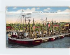 Usado, Cartão postal camarão barcos Santo Agostinho Flórida EUA comprar usado  Enviando para Brazil