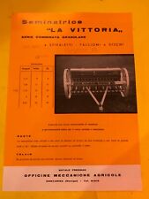 Brochure seminatrice vittoria usato  Catania