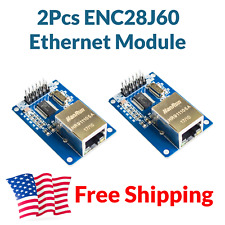 2pcs ENC28J60 Ethernet Shield Módulo RJ45 Placa Arduino STM32 ESP32 Webserver comprar usado  Enviando para Brazil