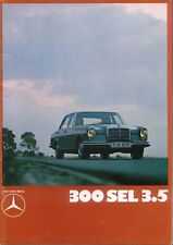 Folheto de vendas Mercedes Benz 300 SEL 3.5 1969-72 original no mercado do Reino Unido nº. WZ1318, usado comprar usado  Enviando para Brazil