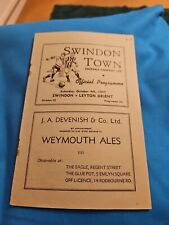 Swindon leyton orient for sale  WELLS