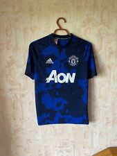 Kid's Manchester United Pre Match Football Shirt Jersey Adidas Size L, used for sale  Shipping to South Africa