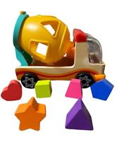 Toy Wooden Blocks Preschool Cement Mixer Truck With Shaped Blocks Top Bright for sale  Shipping to South Africa