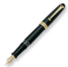 Aurora 88 800 Big Black Gold Trim Fountain Pen Piston Fill 14k Fine Nib $550 MSR for sale  Shipping to South Africa