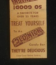 Barra de caramelo Nick Candy Treat Yourself Old 1940 You'll Want More A Favorite durante 25 años, usado segunda mano  Embacar hacia Argentina