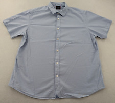 Camisa masculina azul algodão Seersucker UNUTCKit Pavao manga curta botão tamanho XXL comprar usado  Enviando para Brazil