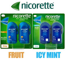 Pastilla Nicorette Cools fruta como nueva helada 2 mg/4 mg 4 x 20 nicotina dejar de fumar segunda mano  Embacar hacia Argentina