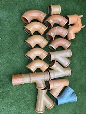 Used, 110mm 4 inch underground drainage sewer soil pipe storm fittings for sale  DAGENHAM