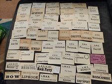 vintage luggage labels for sale  EYE