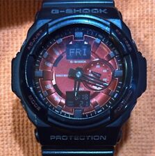 Relógio masculino CASIO G-SHOCK GA-150MF preto vermelho borracha analógico/digital 5255 comprar usado  Enviando para Brazil