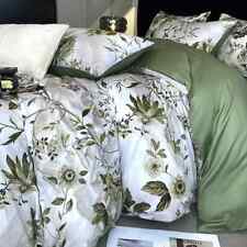 Conjunto de roupa de cama 600TC algodão egípcio estampa de flores capa de edredom fronha lençol comprar usado  Enviando para Brazil