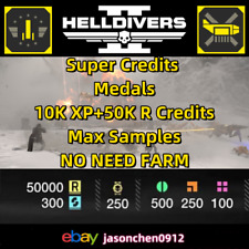 HELLDIVERS 2 max samples ship upgrade  XP SUPER Credits MEDALS Direct to Account for sale  Shipping to South Africa