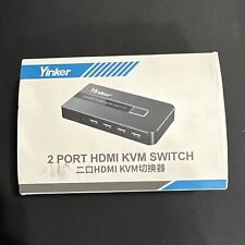 Interruptor KVM HDMI 2 puertos, interruptor Yinker USB HDMI KVM  segunda mano  Embacar hacia Argentina