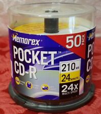 Memorex Pocket CD-R Disco en Blanco Paquete 41/50 210 MB 24 Minutos Discos Prepropiedad Paquete Abierto segunda mano  Embacar hacia Mexico