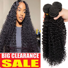 Kinky Curly 100% Human Hair Bundles Peruvian Hair Extensions Curly Hair Bundles, used for sale  Shipping to South Africa