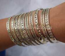 Juego de 10 brazaletes de plata hechos a mano 925 esterlina para mujer brazalete regalos ST106, usado segunda mano  Embacar hacia Argentina